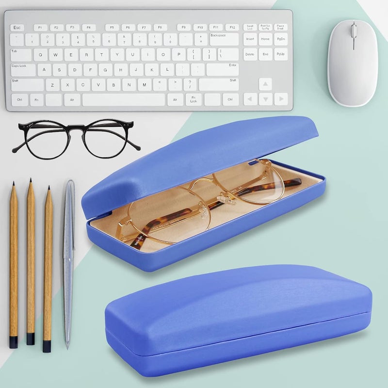 SMARTTOP Hard Shell Eyeglass Case- Glass Case With Cleaning Cloth, Glasses Case hard shell for men women - Image 5